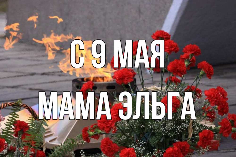 Открытка на каждый день с именем, Мама-Эльга С 9 мая 9 мая Прикольная открытка с пожеланием онлайн скачать бесплатно 
