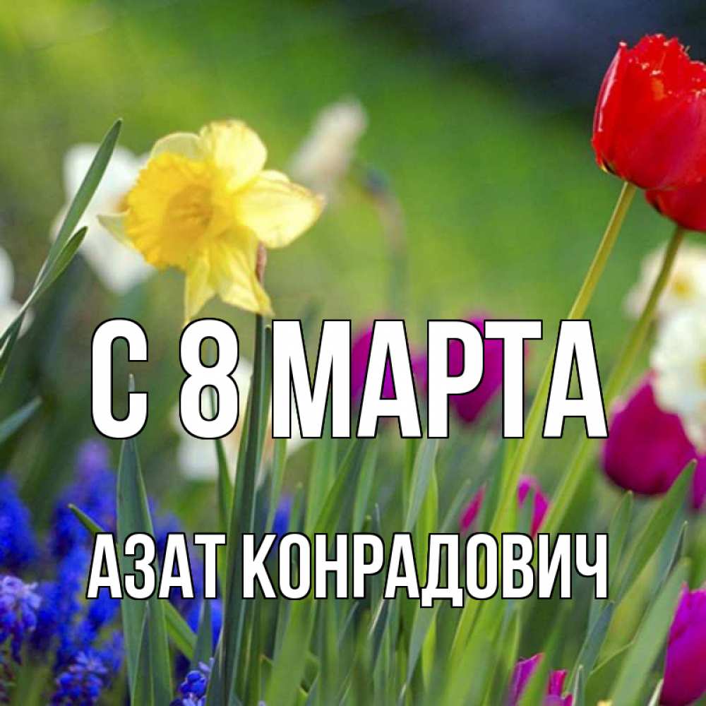 Картинка С 8 МАРТА, Азат Конрадович