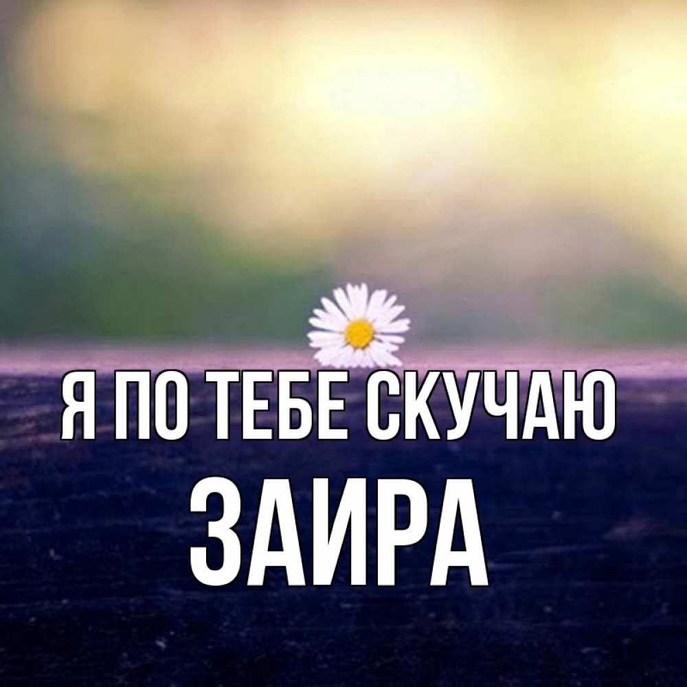 Открытка на каждый день с именем, Заира Я по тебе скучаю приходи в гости Прикольная открытка с пожеланием онлайн скачать бесплатно 