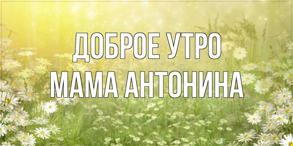 Открытка на каждый день с именем, Мама-Антонина Доброе утро доброе утро Прикольная открытка с пожеланием онлайн скачать бесплатно 