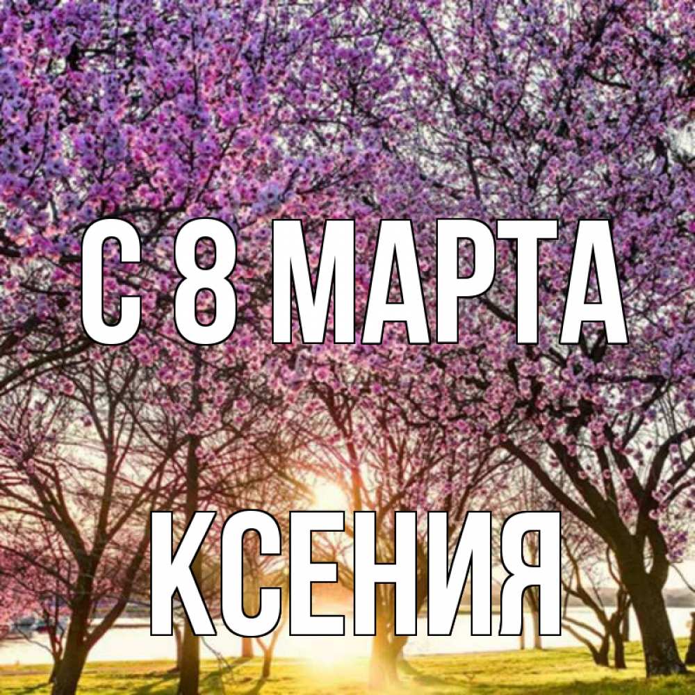 Открытка на каждый день с именем, Ксения С 8 марта международный женский день Прикольная открытка с пожеланием онлайн скачать бесплатно 