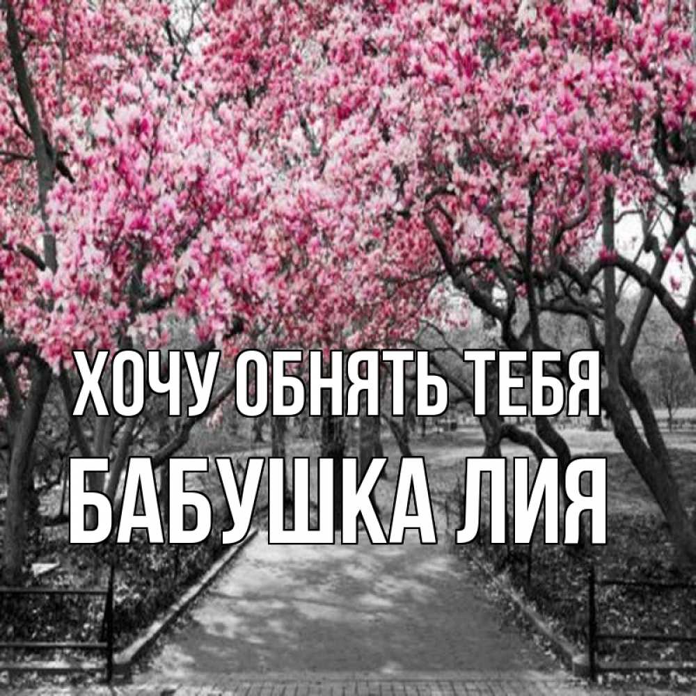Открытка на каждый день с именем, Бабушка-Лия Хочу обнять тебя обработанное фото Прикольная открытка с пожеланием онлайн скачать бесплатно 