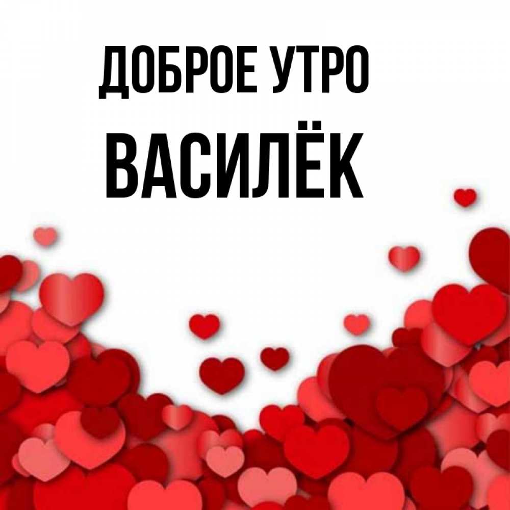 Открытка на каждый день с именем, Василёк Доброе утро хорошего настроения Прикольная открытка с пожеланием онлайн скачать бесплатно 