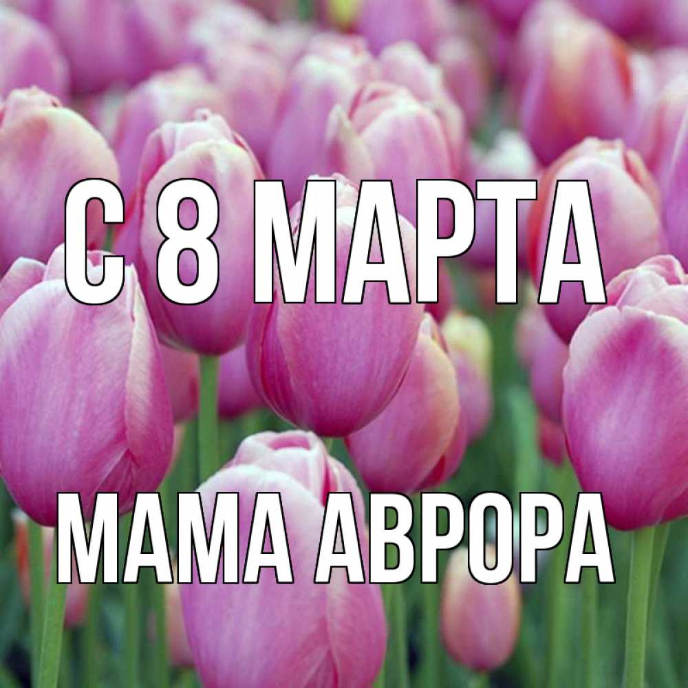 Открытка на каждый день с именем, Мама-Аврора С 8 МАРТА на международный женский день 3 Прикольная открытка с пожеланием онлайн скачать бесплатно 