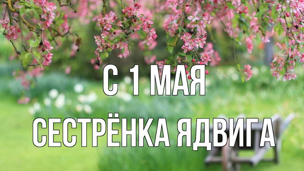Открытка на каждый день с именем, Сестрёнка-Ядвига С 1 мая С 1 мая Прикольная открытка с пожеланием онлайн скачать бесплатно 