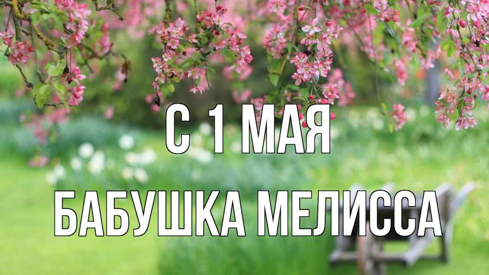 Открытка на каждый день с именем, Бабушка-Мелисса С 1 мая С 1 мая Прикольная открытка с пожеланием онлайн скачать бесплатно 