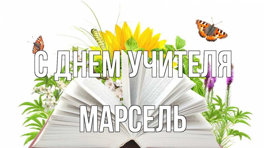 Открытка на каждый день с именем, Марсель С днем учителя с днем учителя Прикольная открытка с пожеланием онлайн скачать бесплатно 