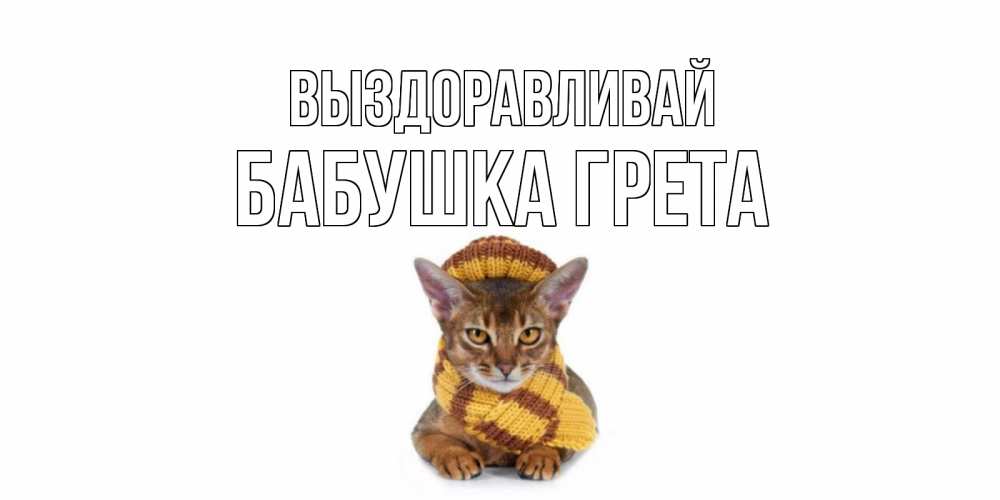 Открытка на каждый день с именем, Бабушка-Грета Выздоравливай родные не болейте Прикольная открытка с пожеланием онлайн скачать бесплатно 