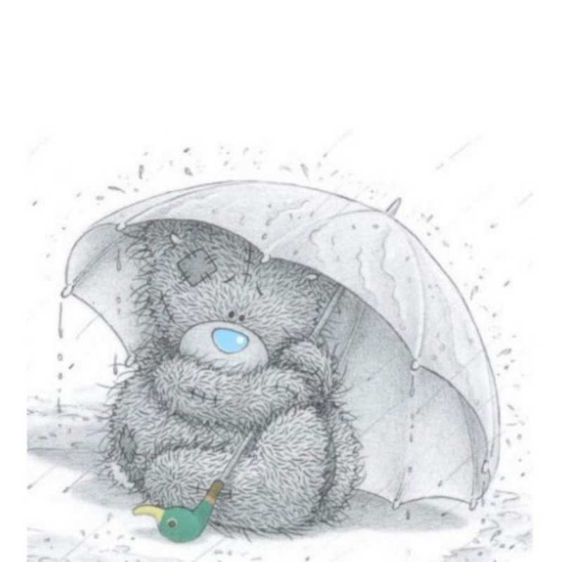 Открытка идет дождик  весеннее или осеннее настроение  Думаю о тебе 