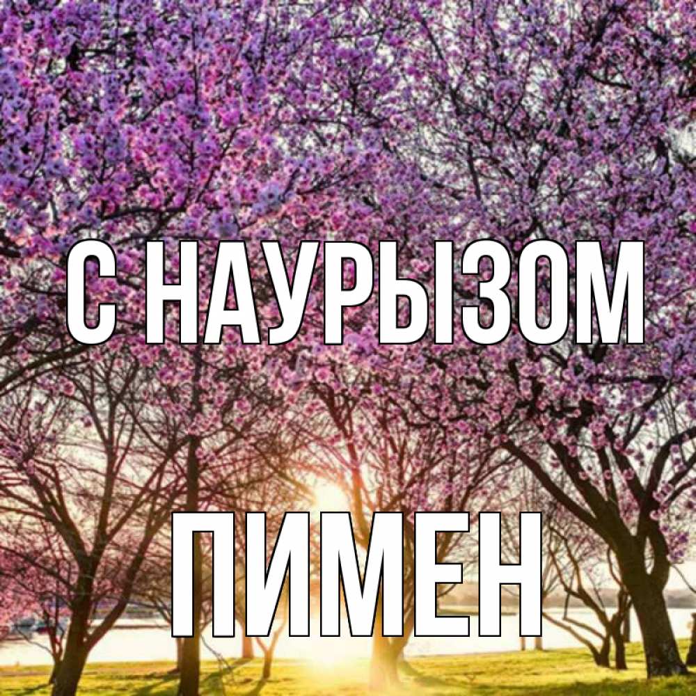 Открытка на каждый день с именем, Пимен С наурызом праздник весны наурыз Прикольная открытка с пожеланием онлайн скачать бесплатно 