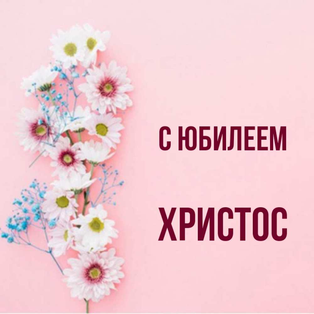 Открытка на каждый день с именем, Христос С юбилеем Родная моя с днем рождения тебя картинка с цветами белыми и голубыми Прикольная открытка с пожеланием онлайн скачать бесплатно 