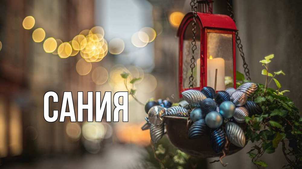 Открытка на каждый день с именем, Сания Главная новый год Прикольная открытка с пожеланием онлайн скачать бесплатно 