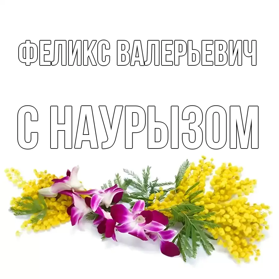 Картинка Наурыз құтты болсын, Феликс Валерьевич