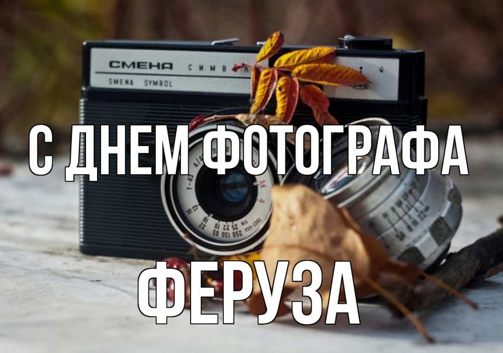 Открытка на каждый день с именем, Феруза С днем фотографа с днем фотографа Прикольная открытка с пожеланием онлайн скачать бесплатно 