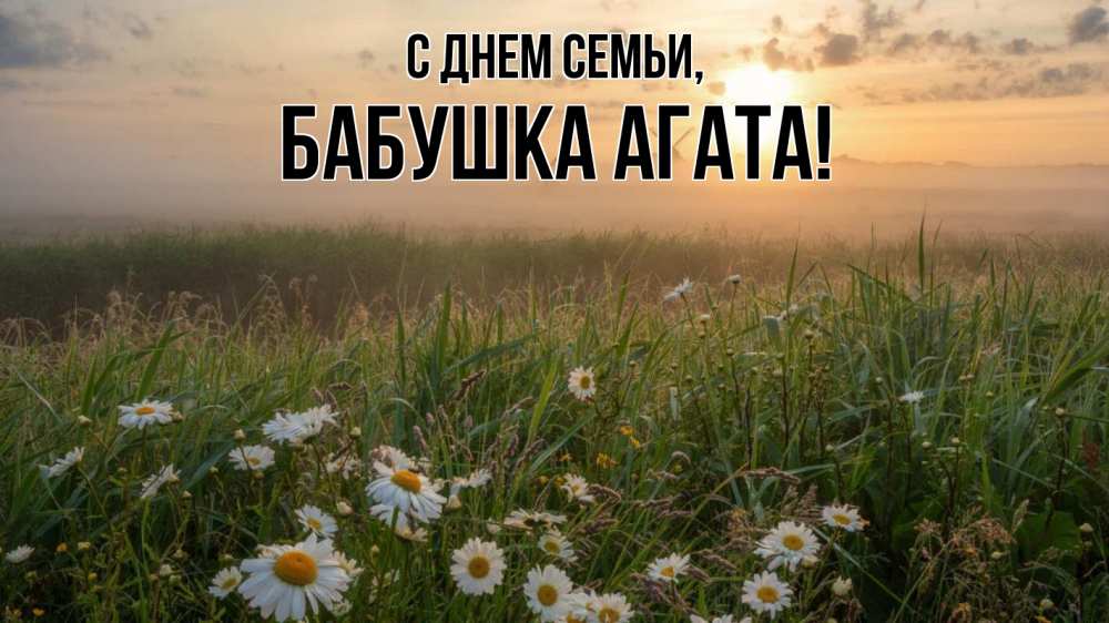 Открытка на каждый день с именем, Бабушка-Агата С днем семьи с днем семьи Прикольная открытка с пожеланием онлайн скачать бесплатно 