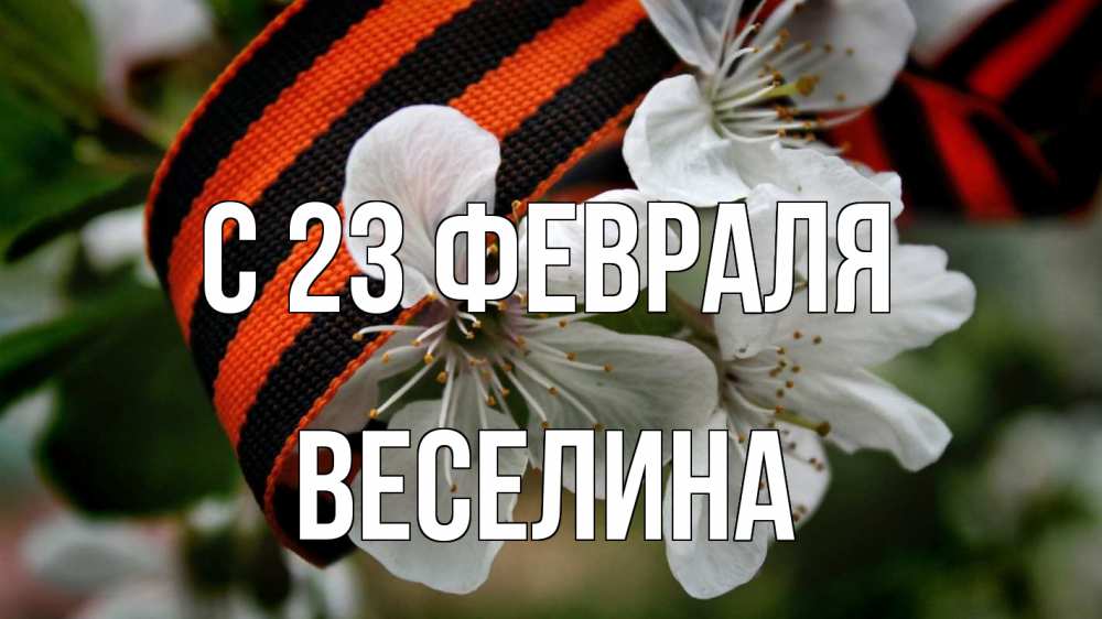 Открытка на каждый день с именем, Веселина С 23 февраля 23 февраля Прикольная открытка с пожеланием онлайн скачать бесплатно 