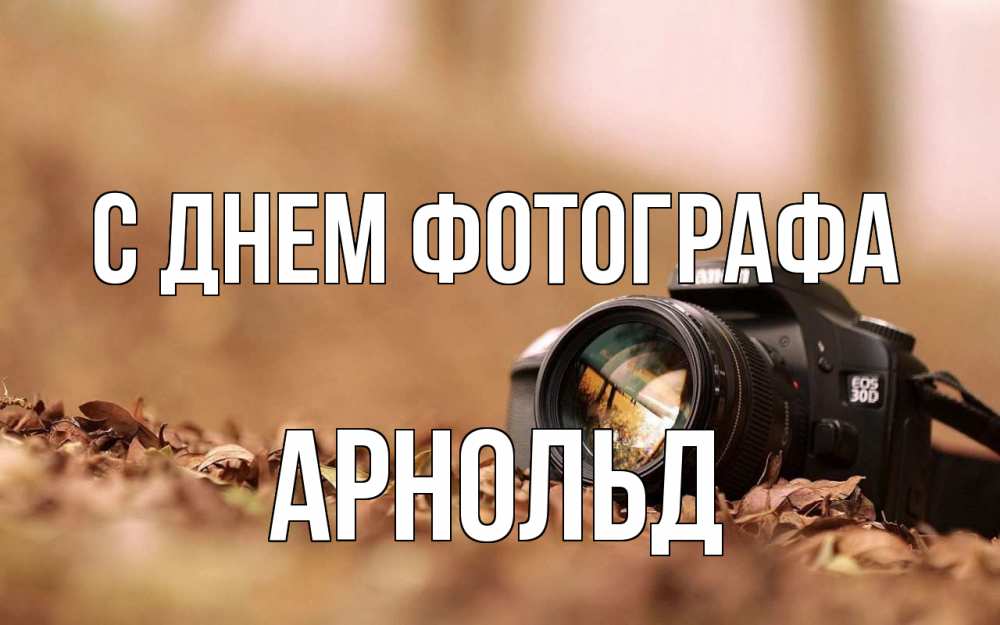 Открытка на каждый день с именем, Арнольд С днем фотографа с днем фотографа Прикольная открытка с пожеланием онлайн скачать бесплатно 