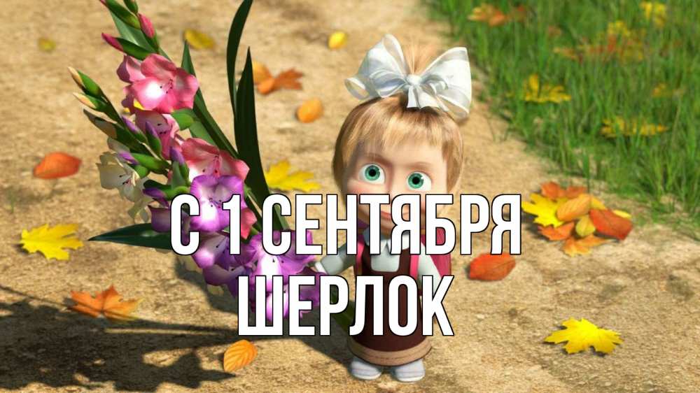 Открытка на каждый день с именем, Шерлок С 1 сентября 1 сентября Прикольная открытка с пожеланием онлайн скачать бесплатно 