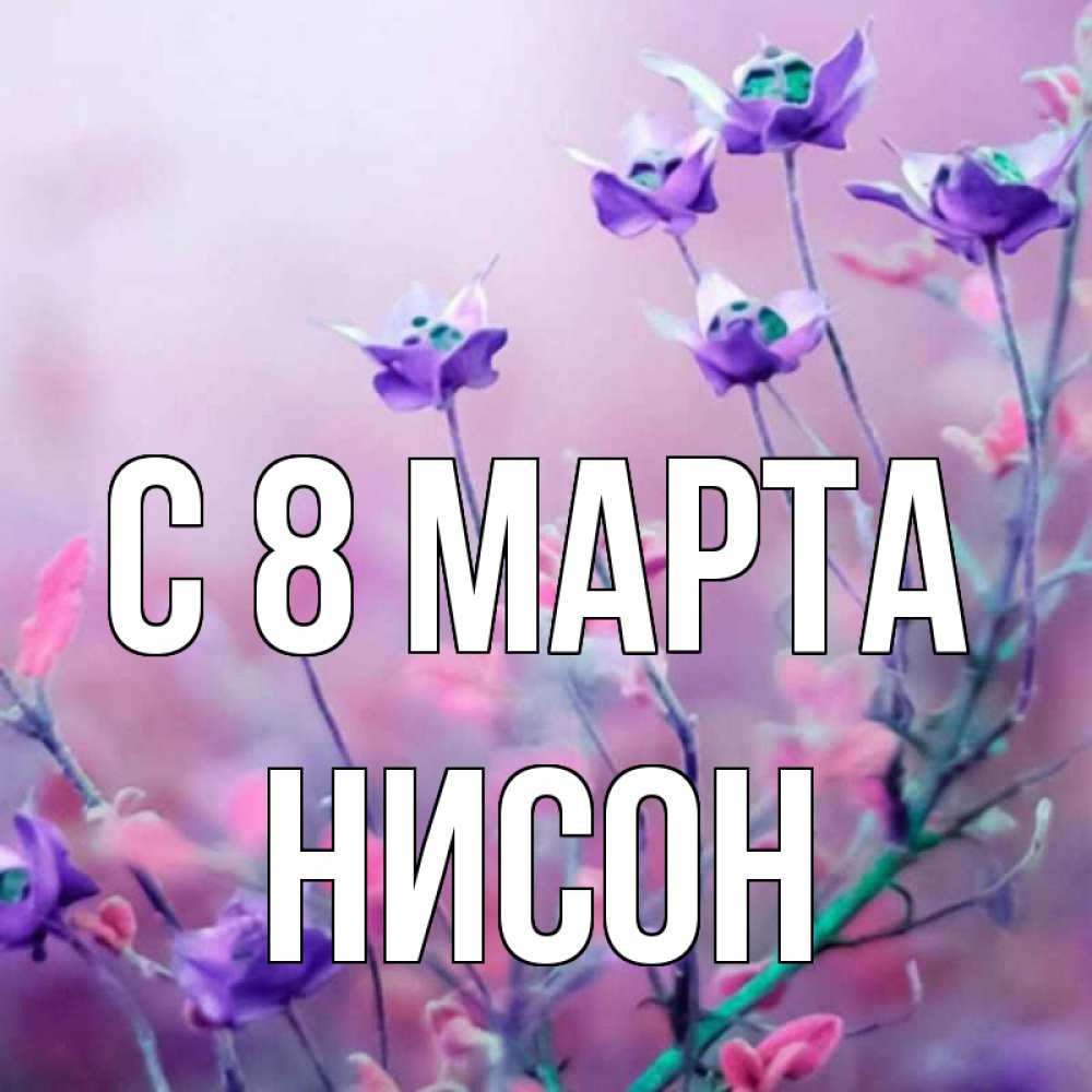 Открытка на каждый день с именем, Нисон С 8 марта международный женский день 2 Прикольная открытка с пожеланием онлайн скачать бесплатно 