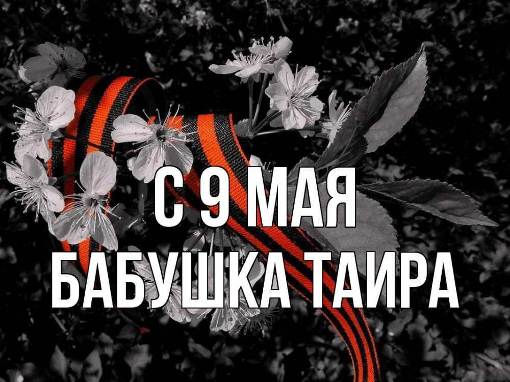Открытка на каждый день с именем, Бабушка-Таира С 9 мая 9 мая Прикольная открытка с пожеланием онлайн скачать бесплатно 