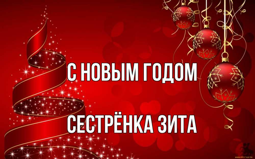 Открытка на каждый день с именем, Сестрёнка-Зита С новым годом новый год Прикольная открытка с пожеланием онлайн скачать бесплатно 