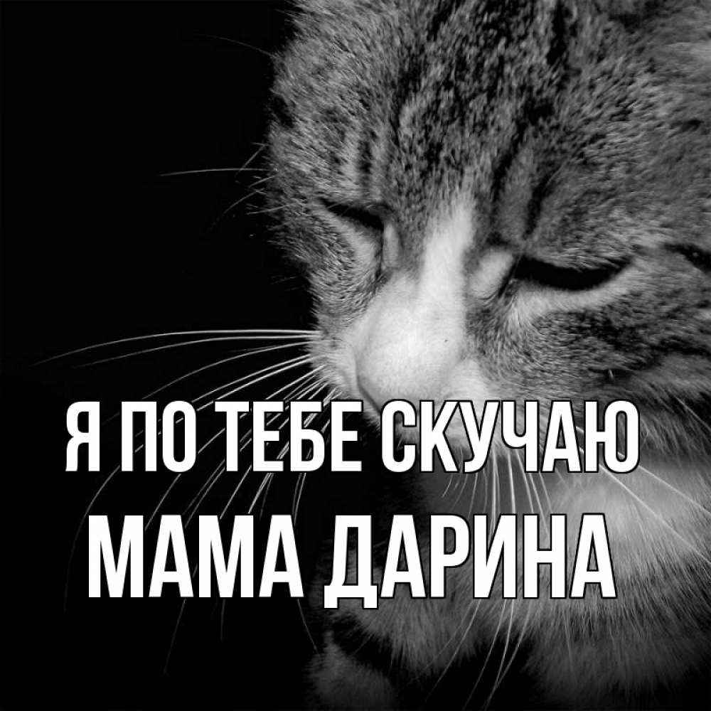 Открытка на каждый день с именем, Мама-Дарина Я по тебе скучаю мне скучно Прикольная открытка с пожеланием онлайн скачать бесплатно 