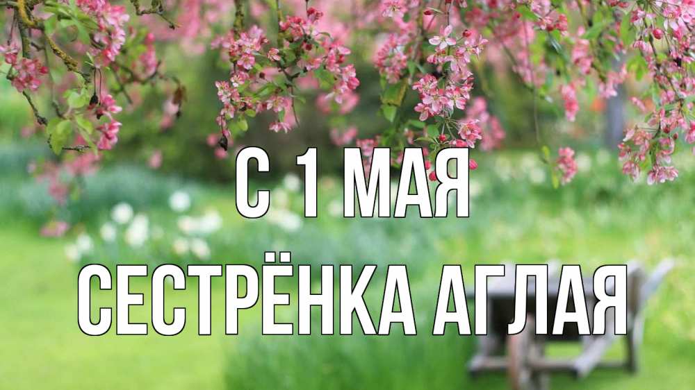 Открытка на каждый день с именем, Сестрёнка-Аглая С 1 мая С 1 мая Прикольная открытка с пожеланием онлайн скачать бесплатно 
