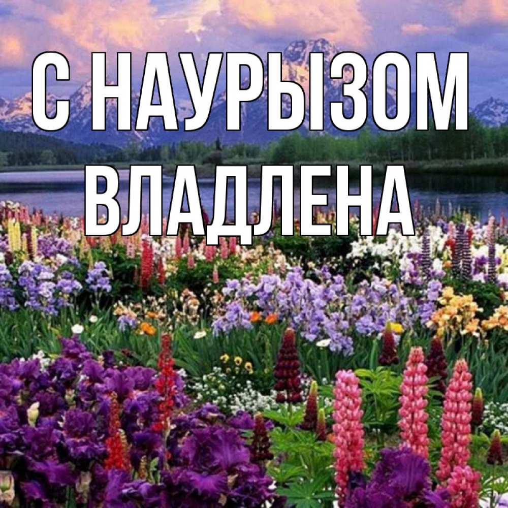 Открытка на каждый день с именем, Владлена С наурызом праздник весны наурыз Прикольная открытка с пожеланием онлайн скачать бесплатно 