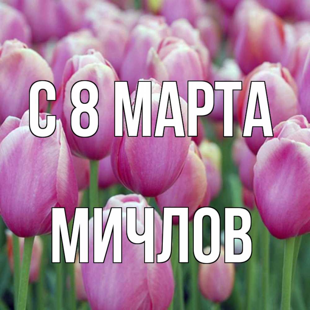 Открытка на каждый день с именем, Мичлов С 8 марта на международный женский день 3 Прикольная открытка с пожеланием онлайн скачать бесплатно 