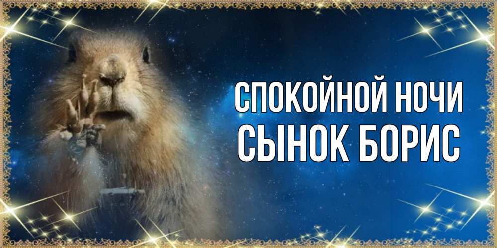 Открытка на каждый день с именем, Сынок-борис Спокойной ночи спокойной ночи сладких снов Прикольная открытка с пожеланием онлайн скачать бесплатно 