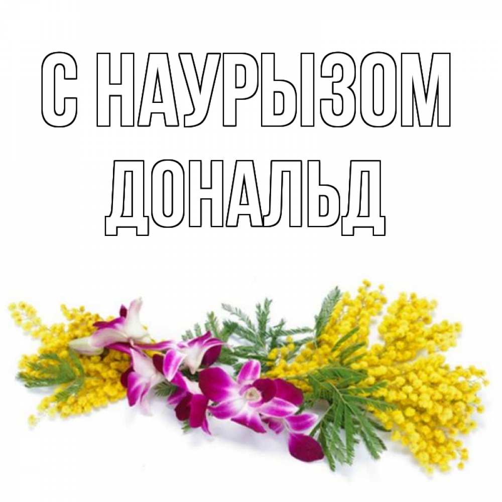 Открытка на каждый день с именем, Дональд С наурызом открытка на международный женский день с цветами  1 Прикольная открытка с пожеланием онлайн скачать бесплатно 