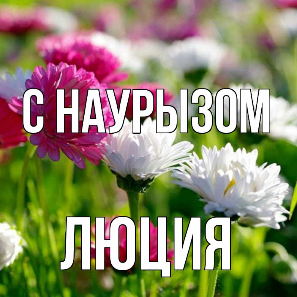 Открытка на каждый день с именем, Люция С наурызом праздник весны наурыз красота Прикольная открытка с пожеланием онлайн скачать бесплатно 