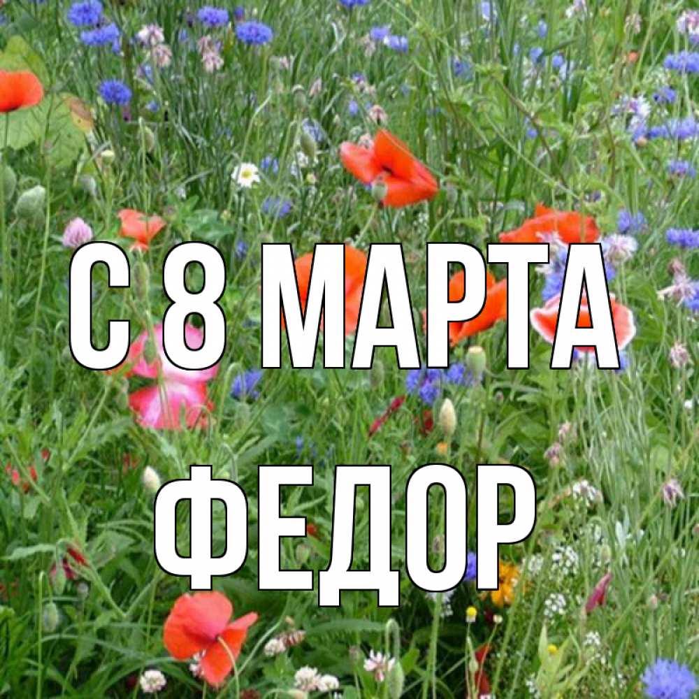 Картинка С 8 МАРТА, Федор