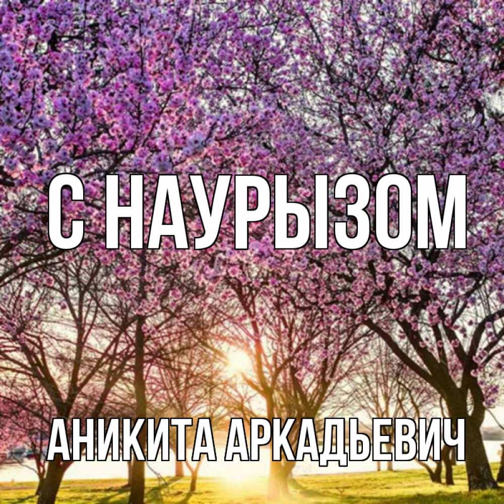 Открытка с именем, Аникита Аркадьевич, С наурызом