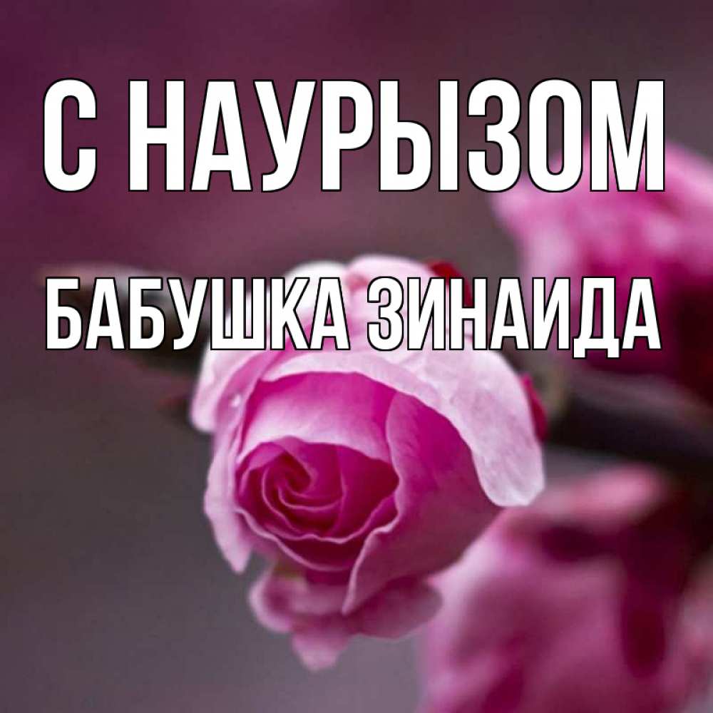 Открытка на каждый день с именем, Бабушка-Зинаида С наурызом весна Прикольная открытка с пожеланием онлайн скачать бесплатно 