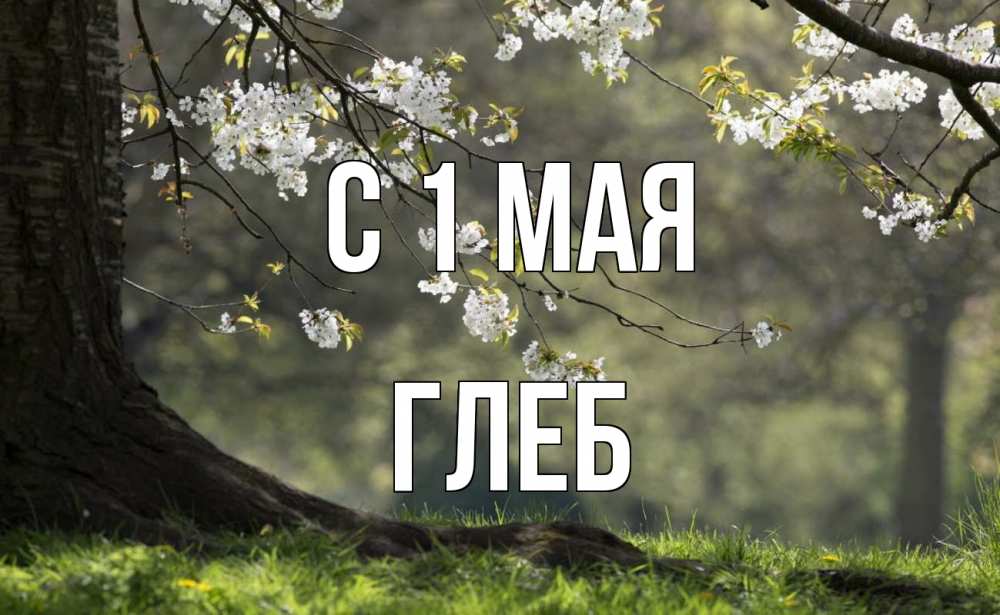 Открытка на каждый день с именем, Глеб С 1 мая С 1 мая Прикольная открытка с пожеланием онлайн скачать бесплатно 