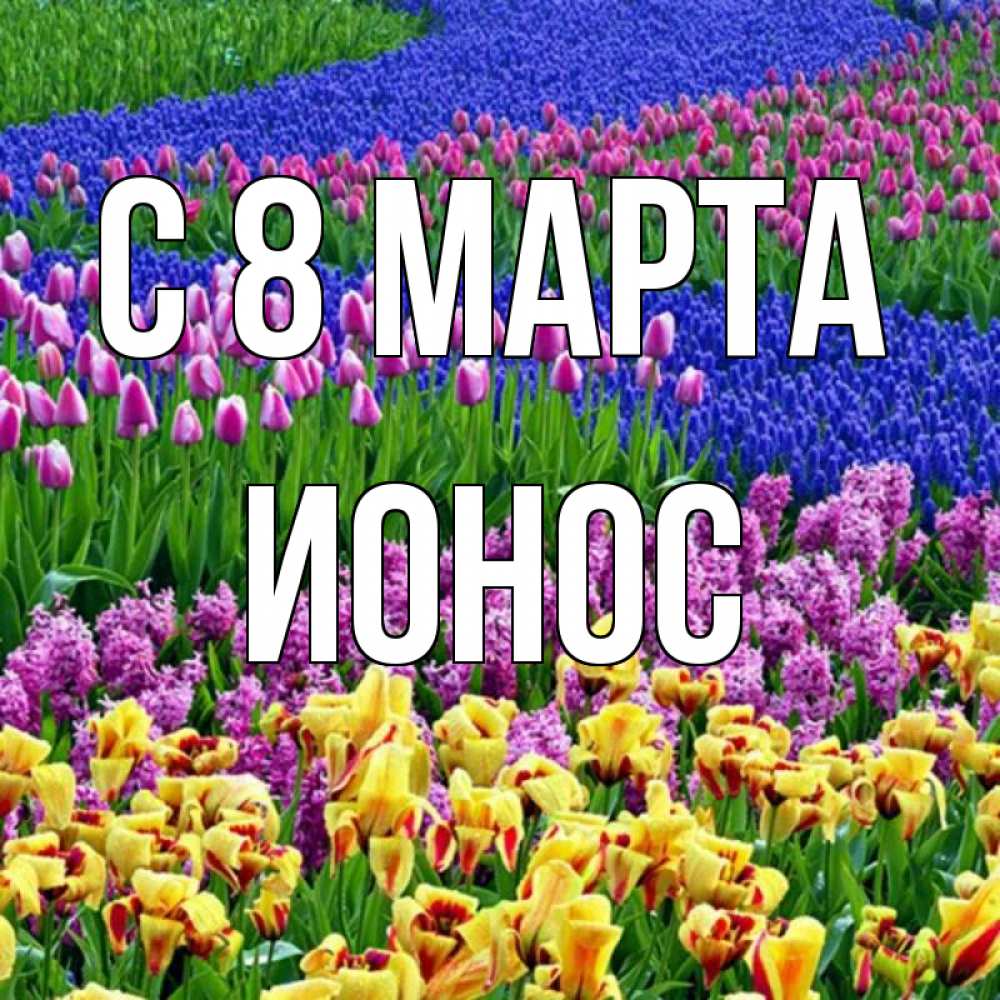 Картинка С 8 МАРТА, Ионос
