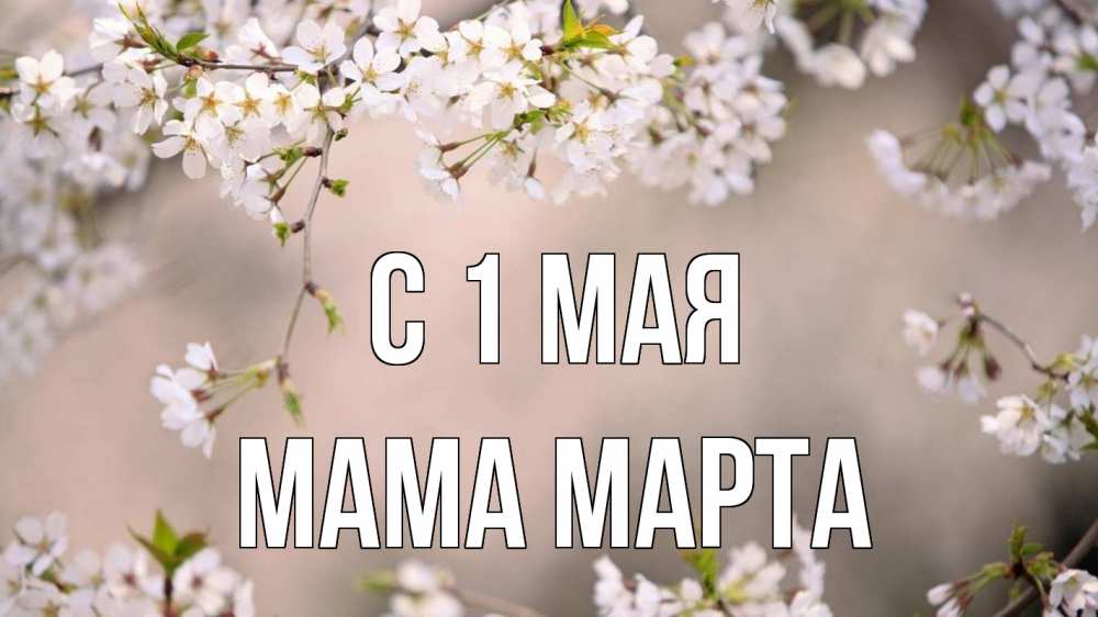 Открытка на каждый день с именем, Мама-Марта С 1 мая С 1 мая Прикольная открытка с пожеланием онлайн скачать бесплатно 