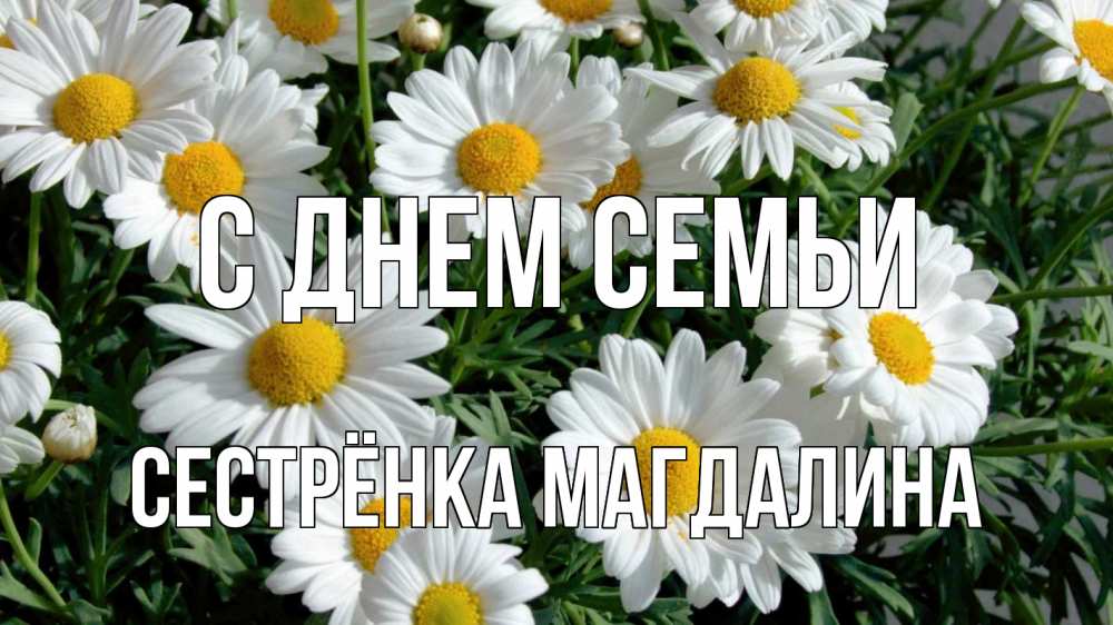 Открытка на каждый день с именем, Сестрёнка-Магдалина С днем семьи с днем семьи Прикольная открытка с пожеланием онлайн скачать бесплатно 