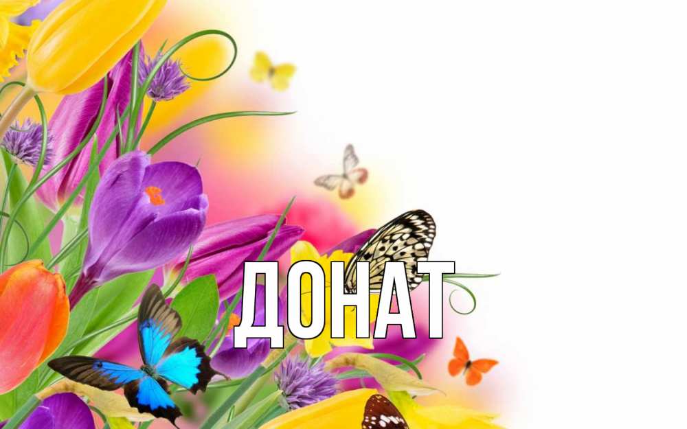 Открытка на каждый день с именем, Донат Главная С 1 мая Прикольная открытка с пожеланием онлайн скачать бесплатно 