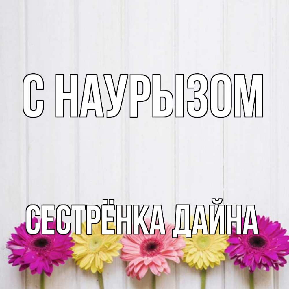 Открытка на каждый день с именем, Сестрёнка-Дайна С наурызом женщинам 1 Прикольная открытка с пожеланием онлайн скачать бесплатно 