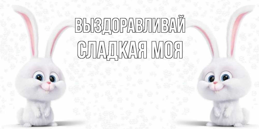 Дню марта, открытки зайка не болей