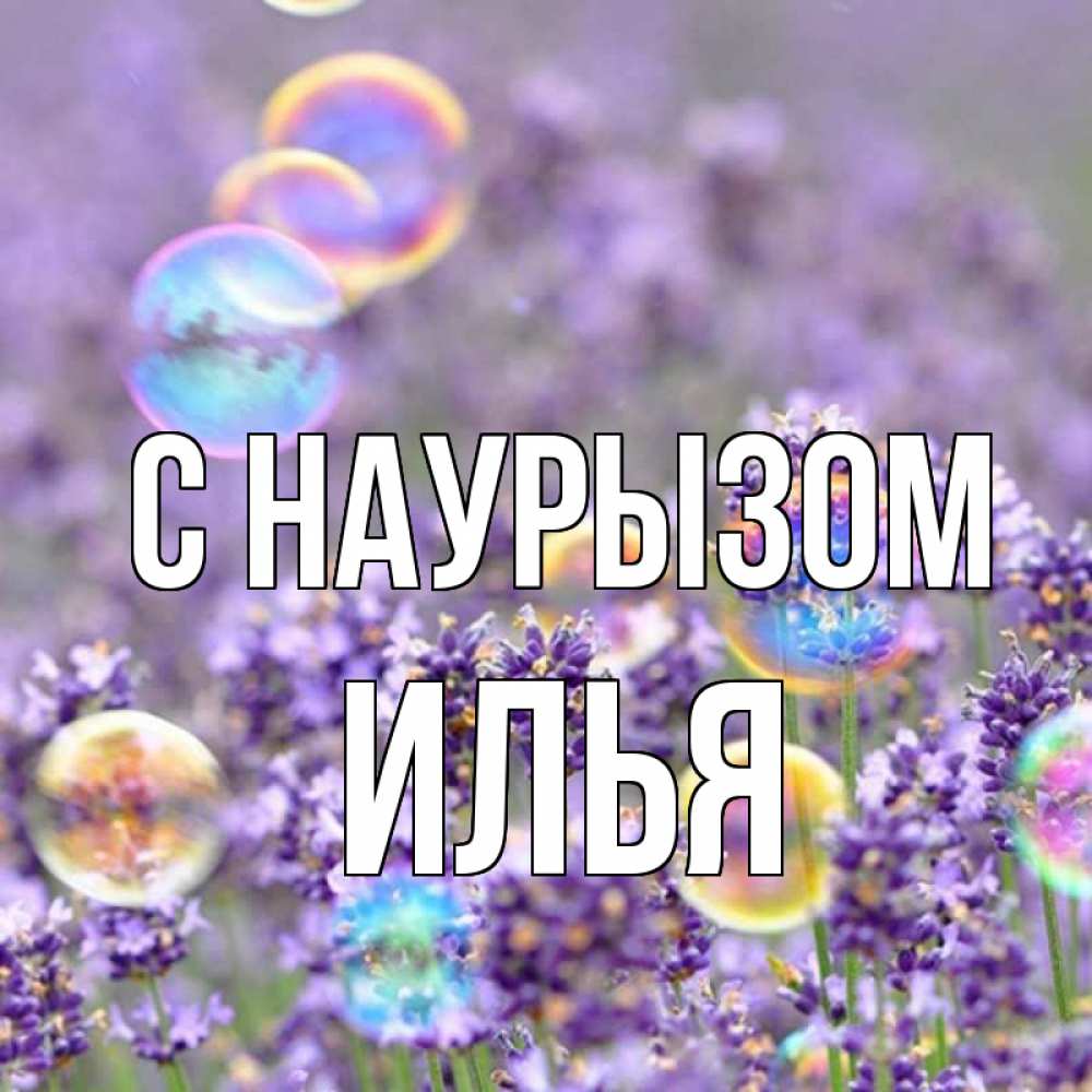 Открытка на каждый день с именем, Илья С наурызом цветы Прикольная открытка с пожеланием онлайн скачать бесплатно 