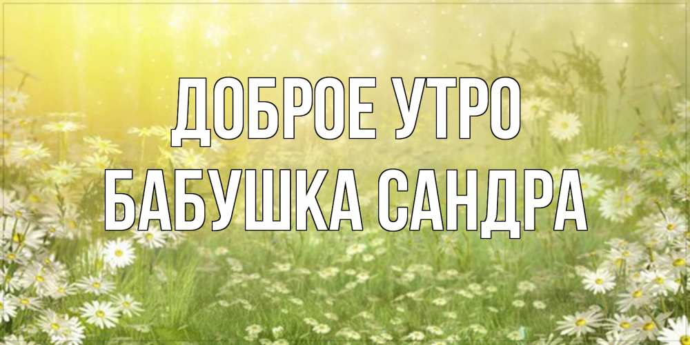 Открытка на каждый день с именем, Бабушка-Сандра Доброе утро доброе утро Прикольная открытка с пожеланием онлайн скачать бесплатно 