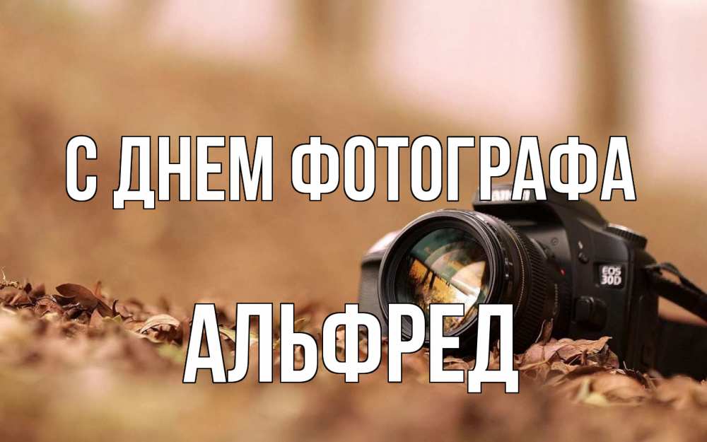 Открытка на каждый день с именем, Альфред С днем фотографа с днем фотографа Прикольная открытка с пожеланием онлайн скачать бесплатно 