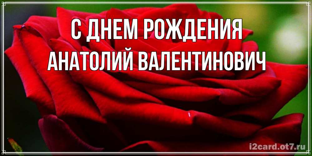 Картинка С днем рождения, Анатолий Валентинович