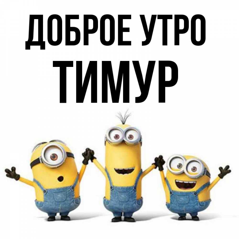Открытка на каждый день с именем, Тимур Доброе утро бодренького утра Прикольная открытка с пожеланием онлайн скачать бесплатно 