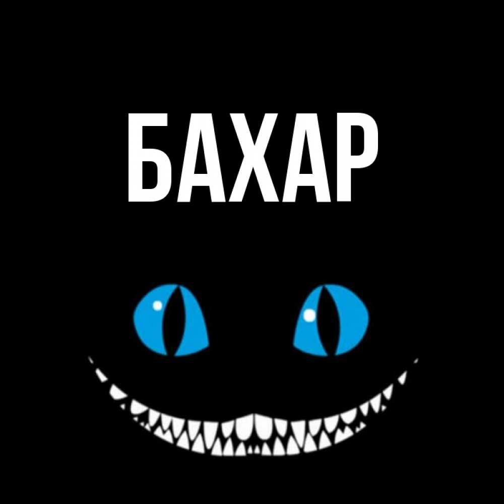 Открытка на каждый день с именем, Бахар Главная благодарю от чеширика Прикольная открытка с пожеланием онлайн скачать бесплатно 