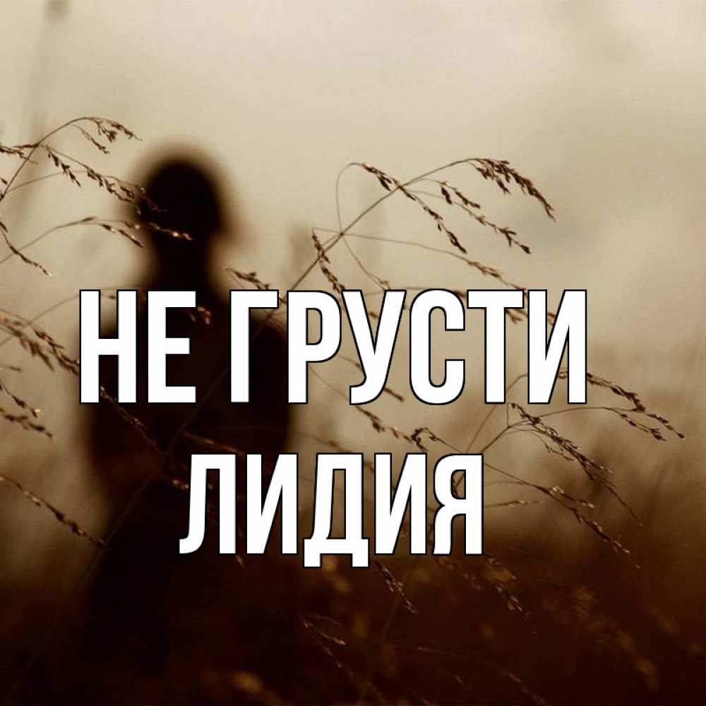 Открытка на каждый день с именем, Лидия Не грусти грусть Прикольная открытка с пожеланием онлайн скачать бесплатно 