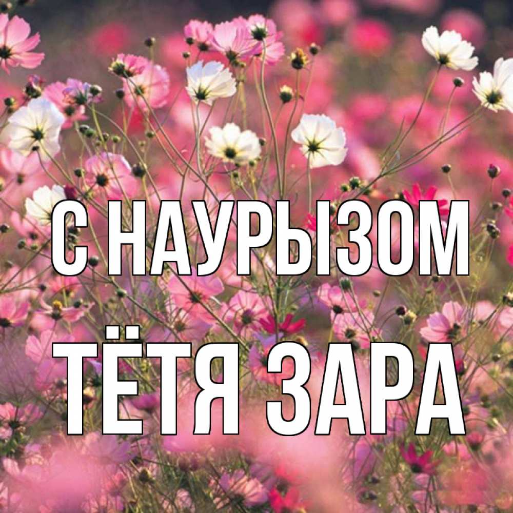 Открытка на каждый день с именем, Тётя-Зара С наурызом красиво 1 Прикольная открытка с пожеланием онлайн скачать бесплатно 
